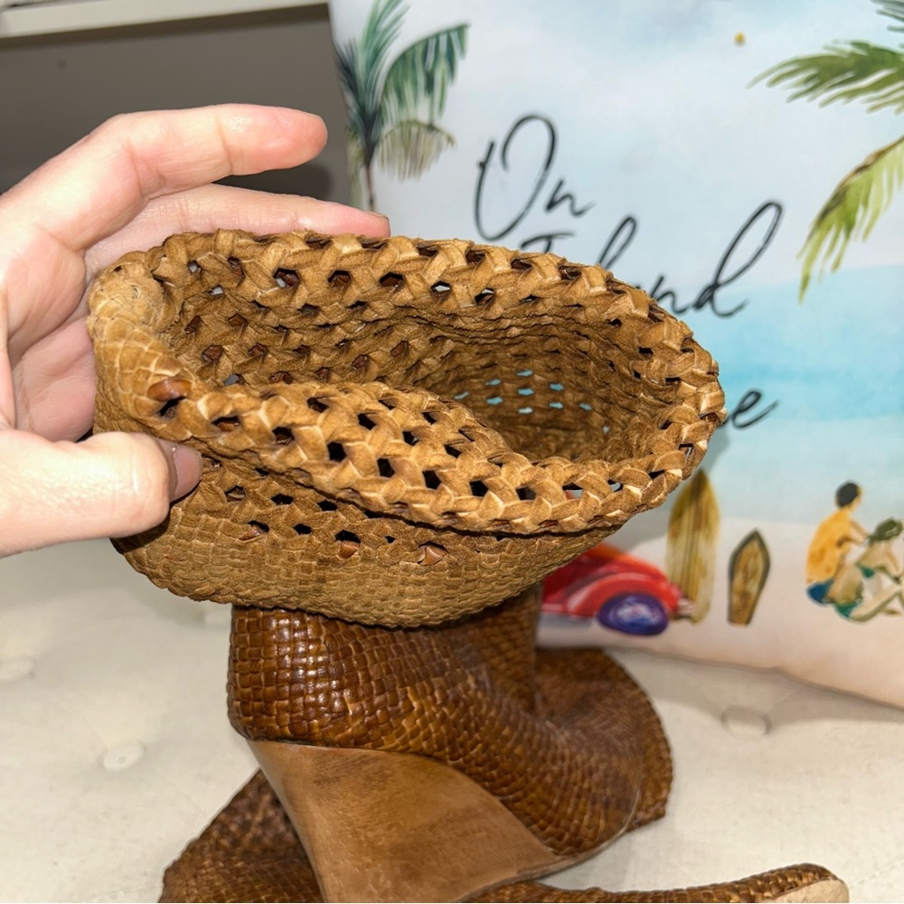 Kenneth Cole Woven Wedge Boots - Picture 8 of 10